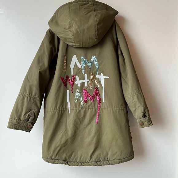 Zara Kids Khaki Parka - Picture 9 of 14